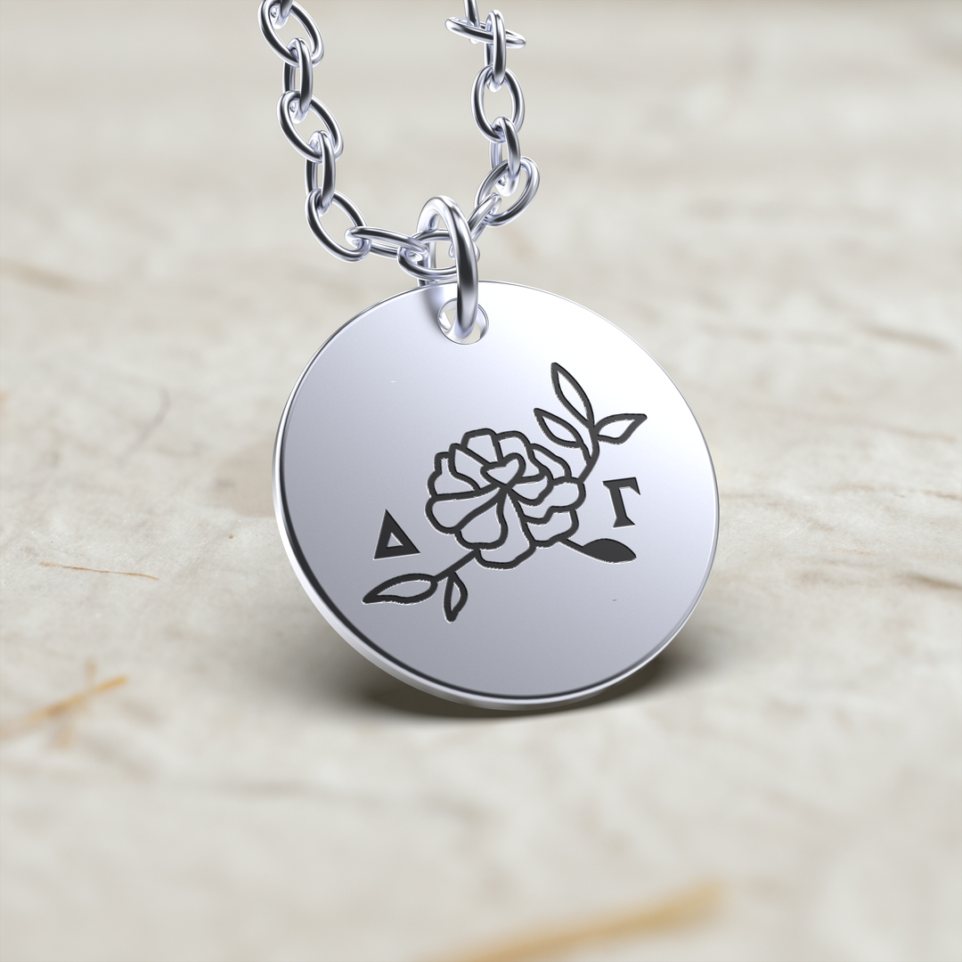 Delta Gamma Flower Necklace