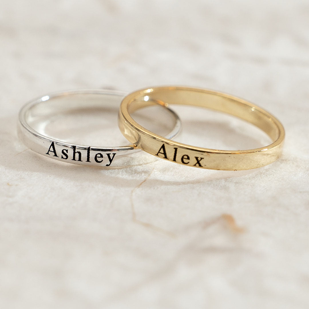 Alpha Gamma Delta Band Ring